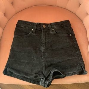 High-Waisted Black Urban Outfitters Shorts
